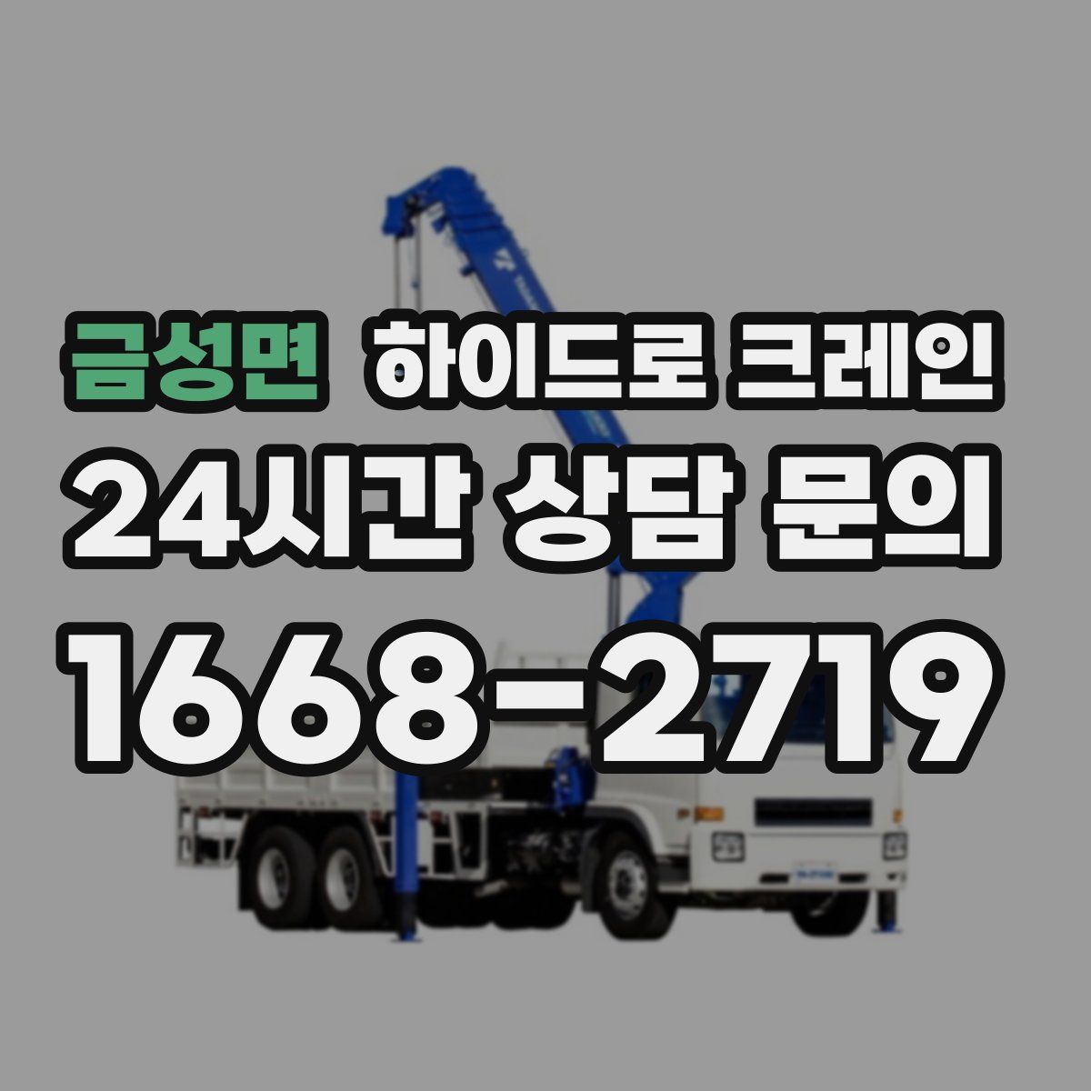 금성면 하이드로 크레인