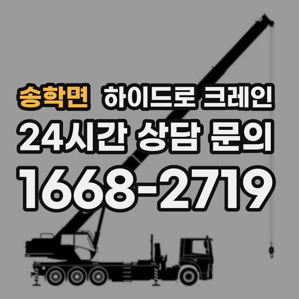 송학면 하이드로 크레인