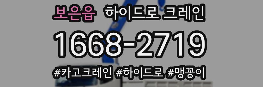 보은읍 하이드로 크레인