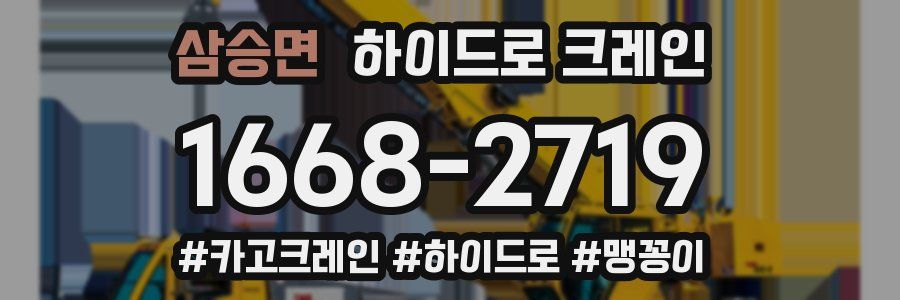 삼승면 하이드로 크레인