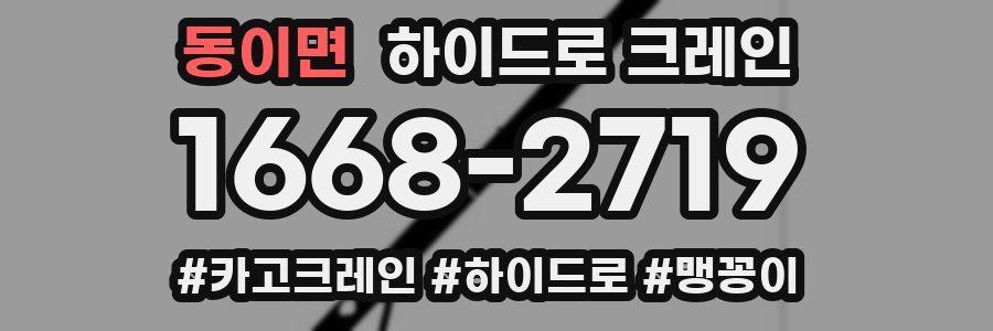 동이면 하이드로 크레인