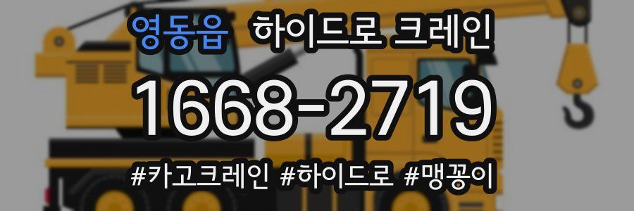 영동읍 하이드로 크레인