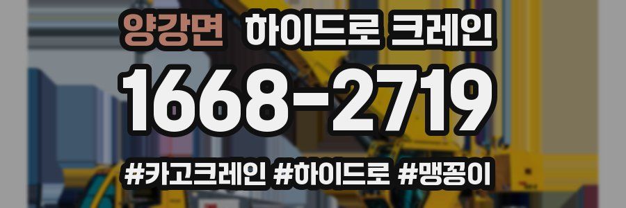 양강면 하이드로 크레인