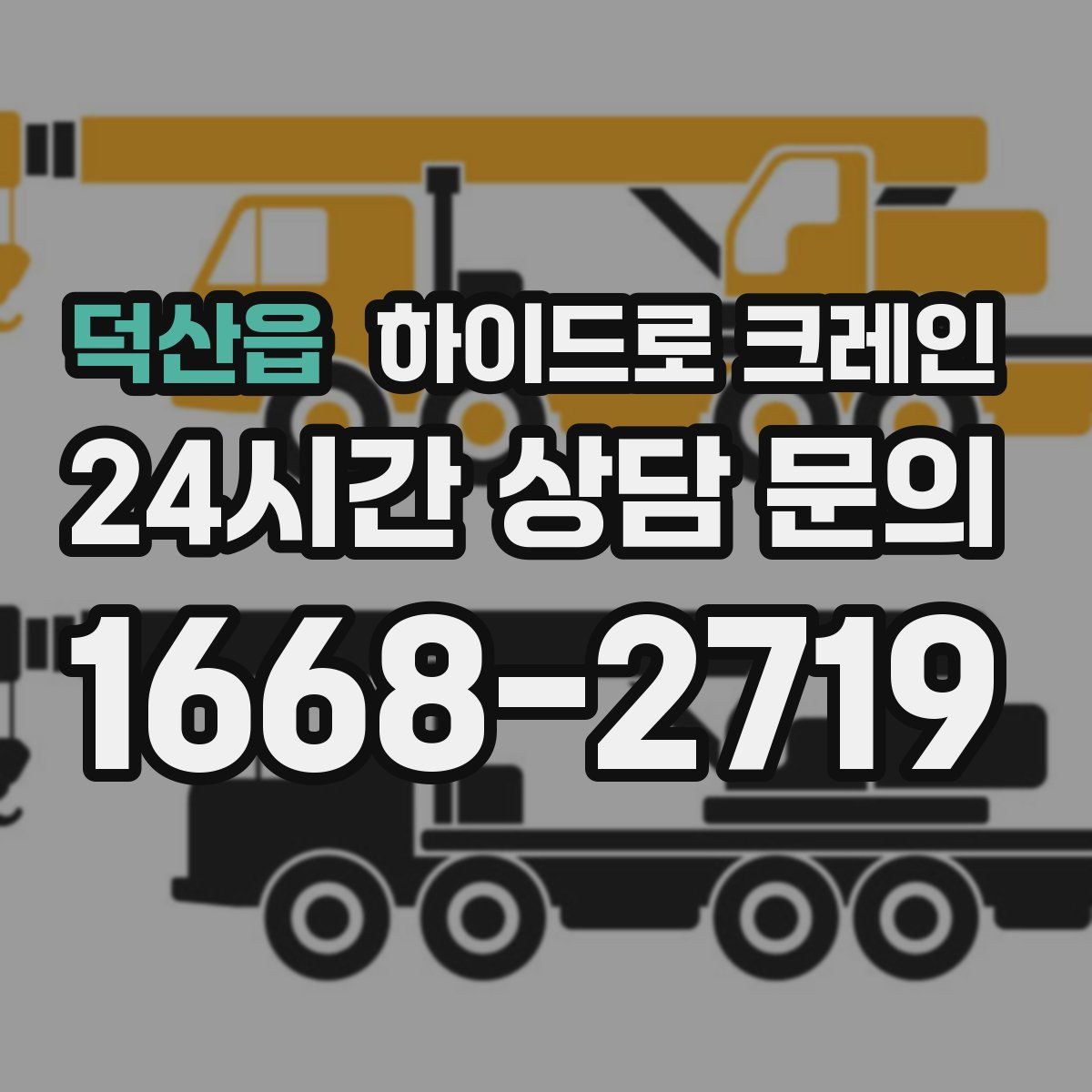 덕산읍 하이드로 크레인