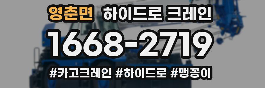 영춘면 하이드로 크레인