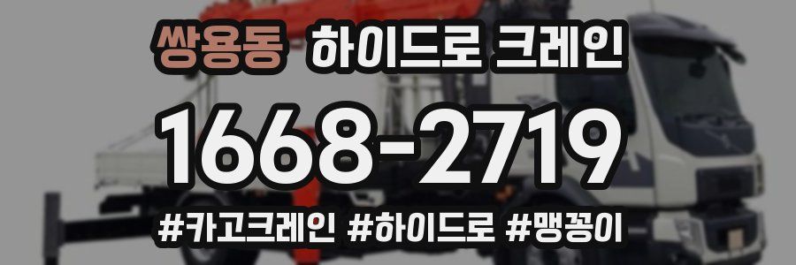 쌍용동 하이드로 크레인