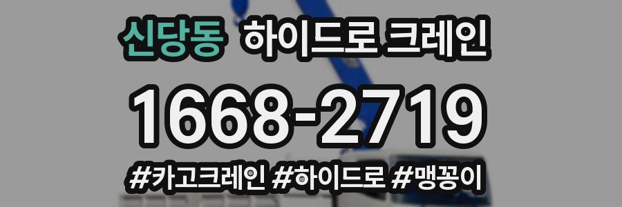 신당동 하이드로 크레인