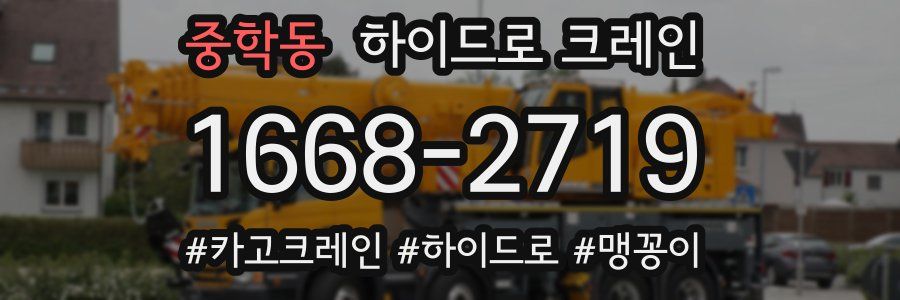 중학동 하이드로 크레인