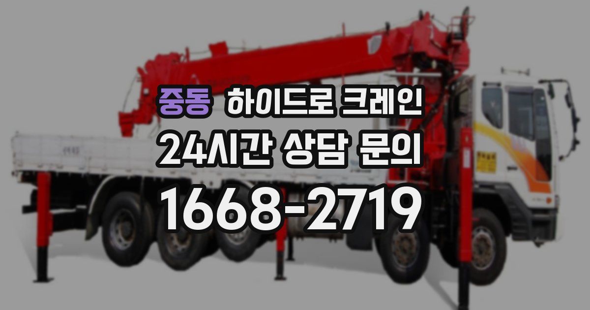 중동 하이드로 크레인