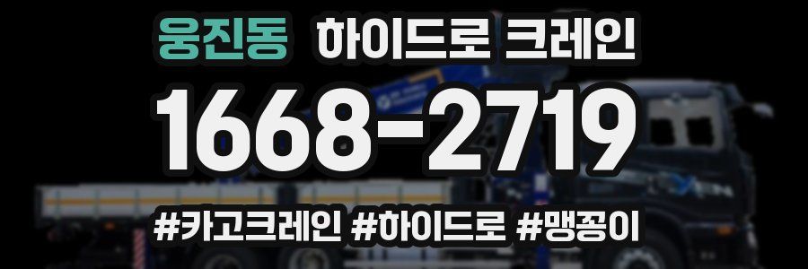 웅진동 하이드로 크레인