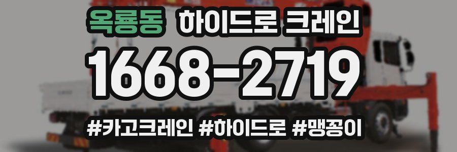 옥룡동 하이드로 크레인