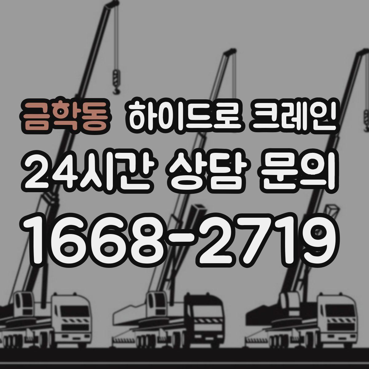 금학동 하이드로 크레인