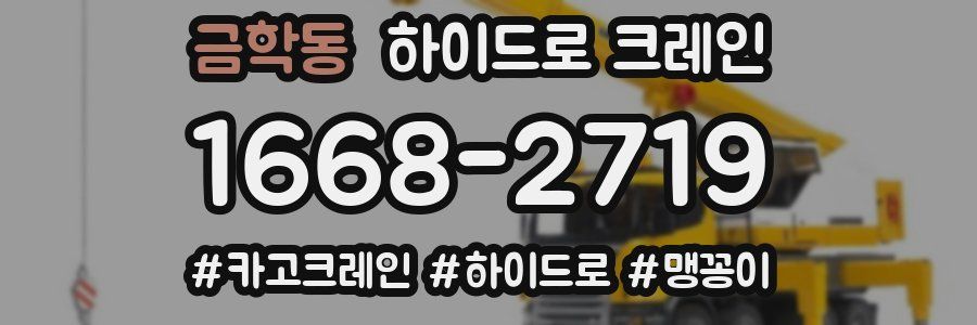 금학동 하이드로 크레인