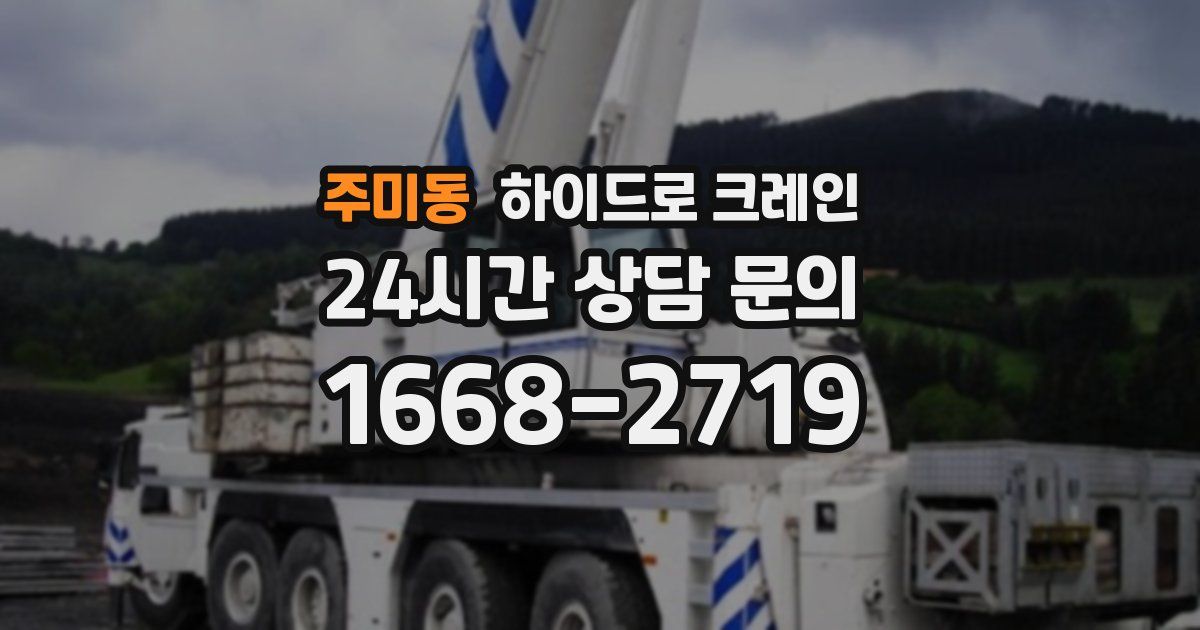 주미동 하이드로 크레인