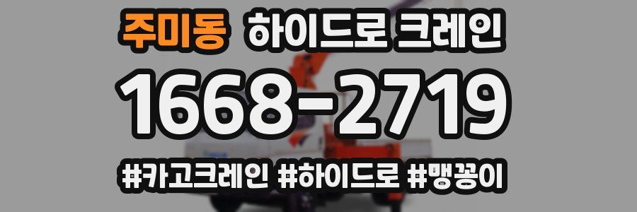주미동 하이드로 크레인