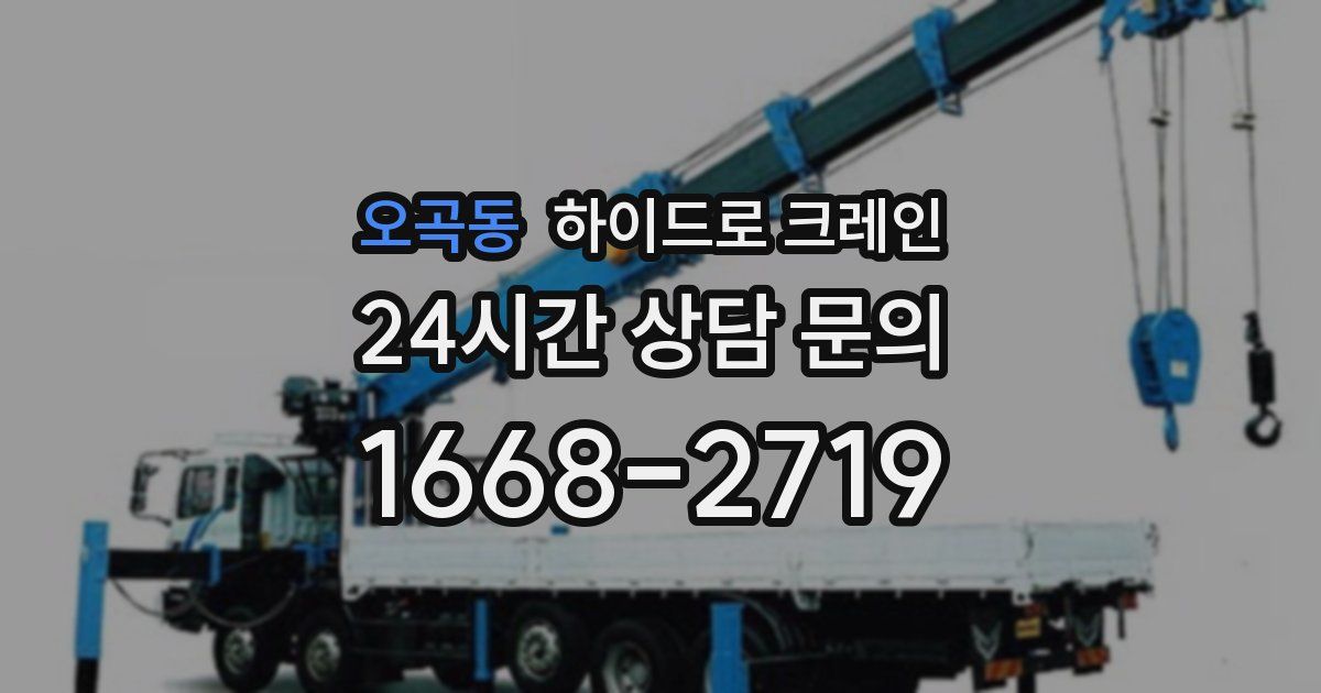 오곡동 하이드로 크레인