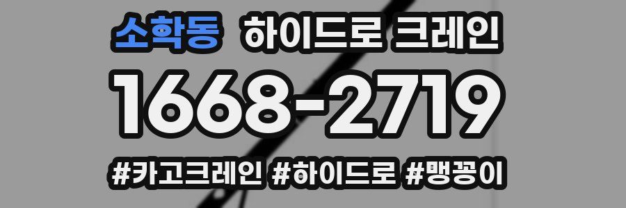 소학동 하이드로 크레인