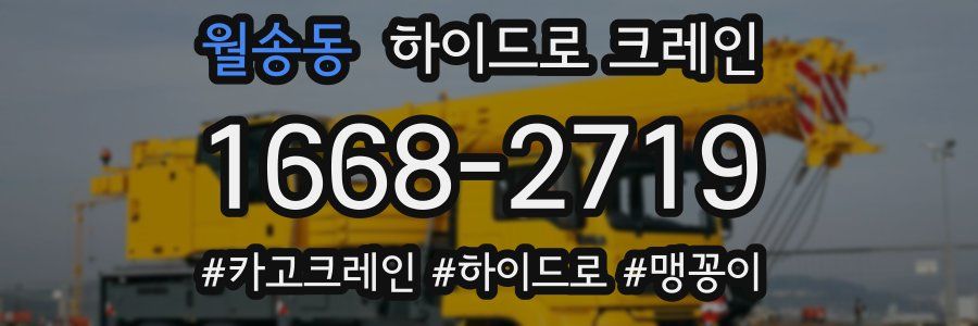 월송동 하이드로 크레인