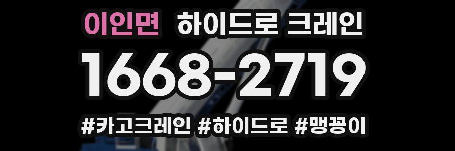 이인면 하이드로 크레인