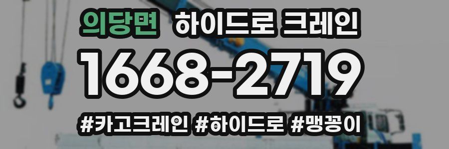 의당면 하이드로 크레인