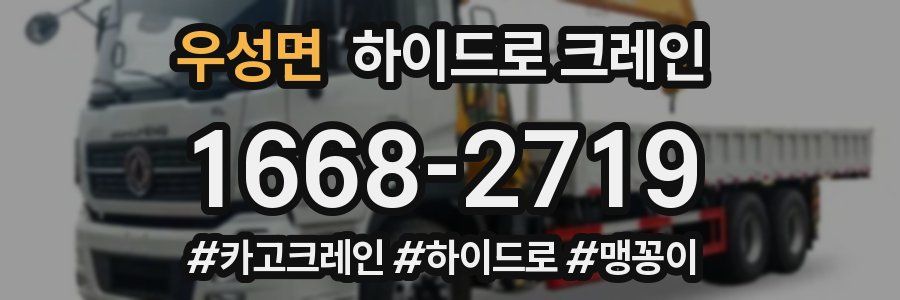 우성면 하이드로 크레인