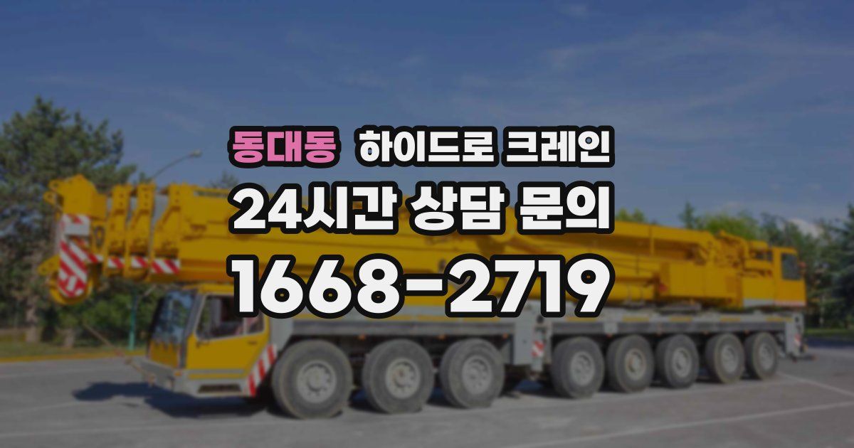 동대동 하이드로 크레인