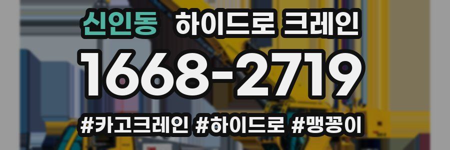 신인동 하이드로 크레인