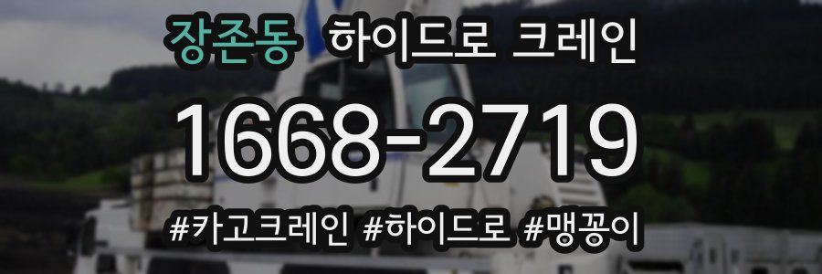 장존동 하이드로 크레인