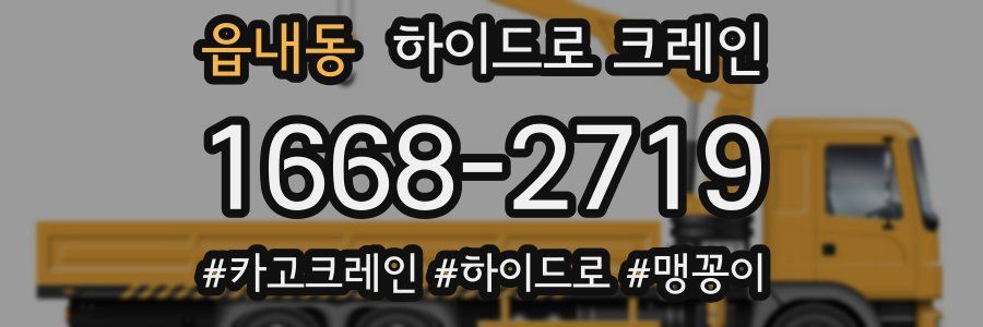 읍내동 하이드로 크레인