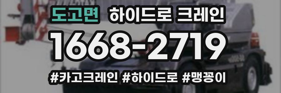 도고면 하이드로 크레인