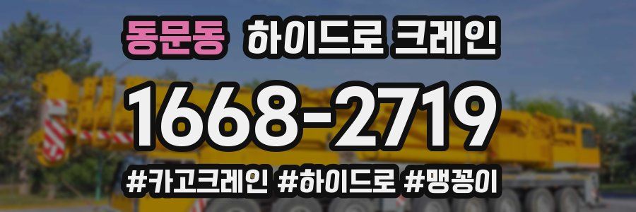 동문동 하이드로 크레인