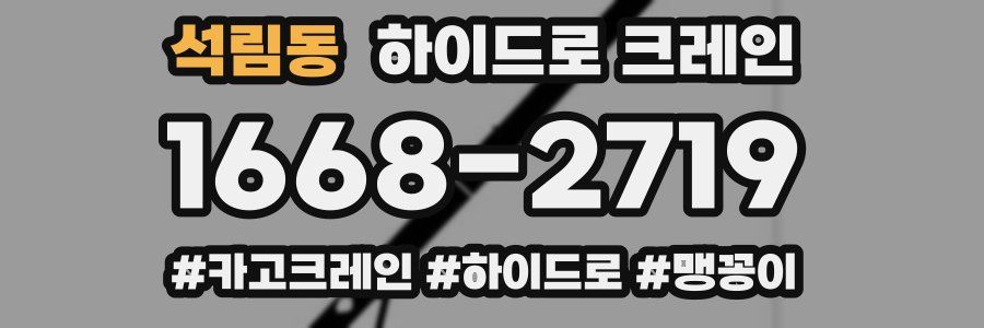 석림동 하이드로 크레인