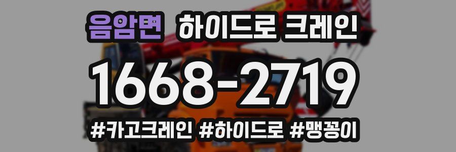 음암면 하이드로 크레인
