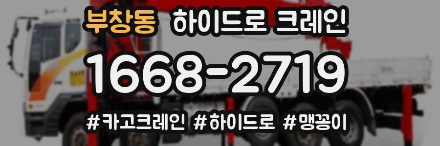 부창동 하이드로 크레인