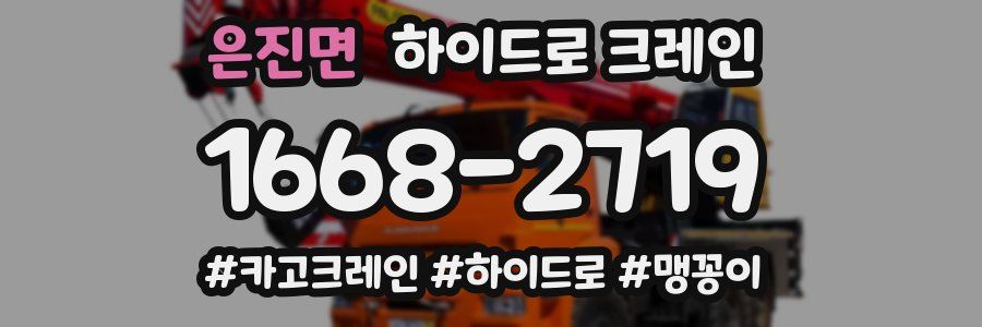 은진면 하이드로 크레인