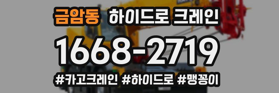 금암동 하이드로 크레인