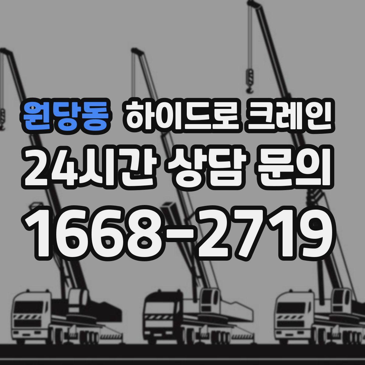 원당동 하이드로 크레인