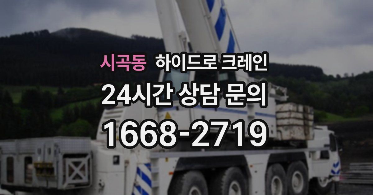 시곡동 하이드로 크레인