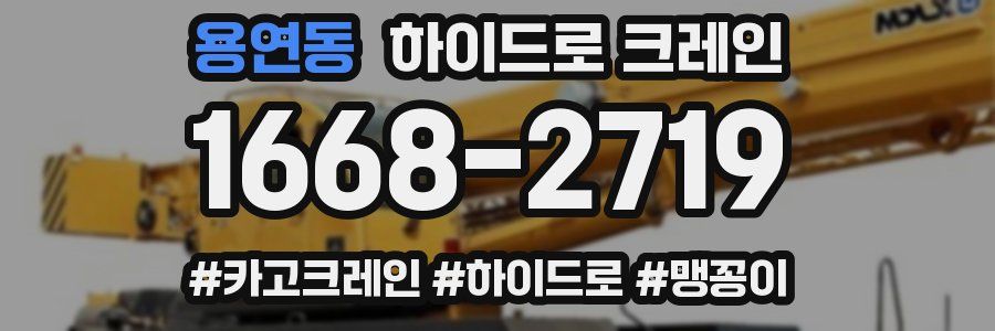 용연동 하이드로 크레인