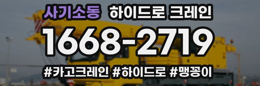 사기소동 하이드로 크레인