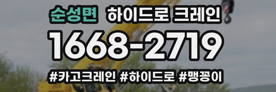 순성면 하이드로 크레인