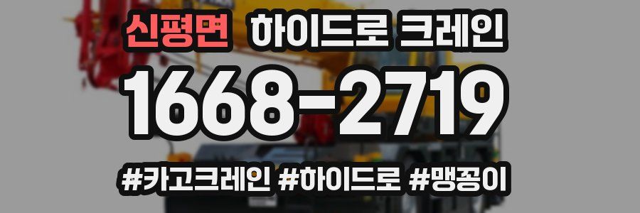 신평면 하이드로 크레인