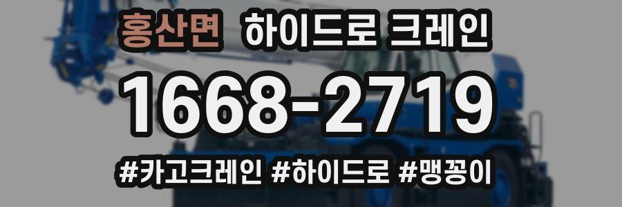 홍산면 하이드로 크레인