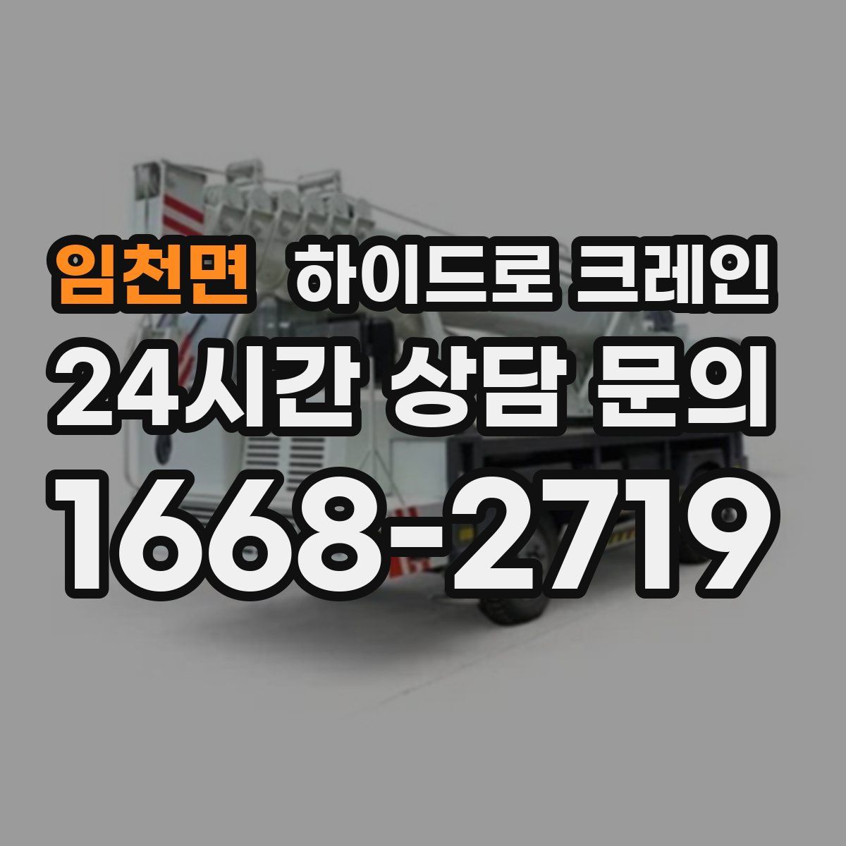 임천면 하이드로 크레인