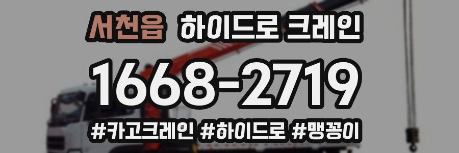 서천읍 하이드로 크레인