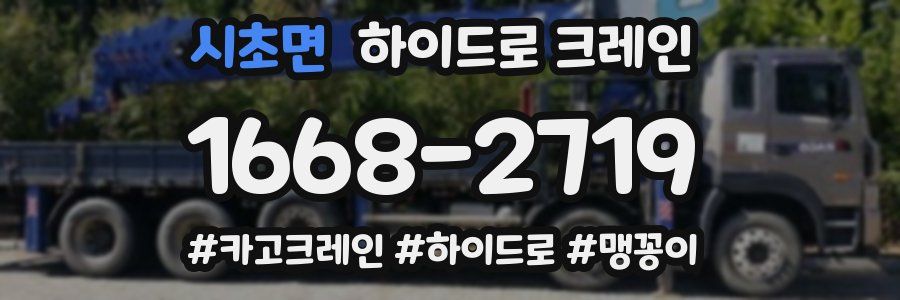 시초면 하이드로 크레인