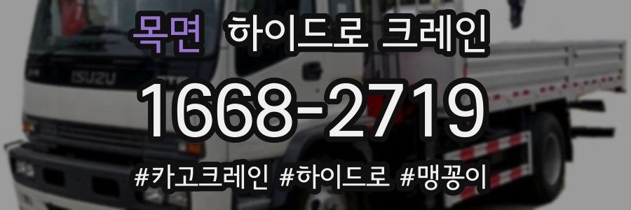 목면 하이드로 크레인