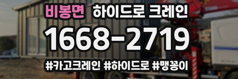 비봉면 하이드로 크레인