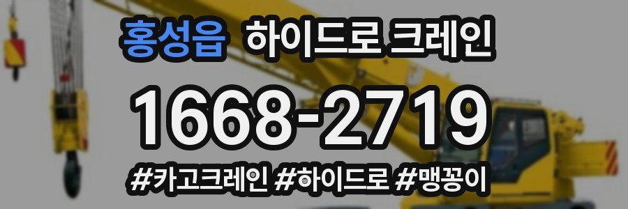 홍성읍 하이드로 크레인