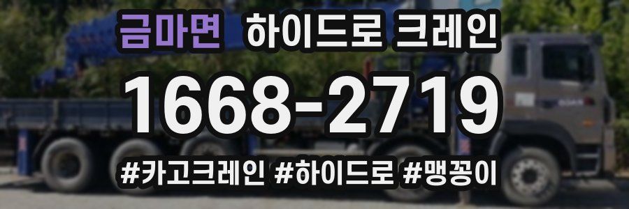 금마면 하이드로 크레인